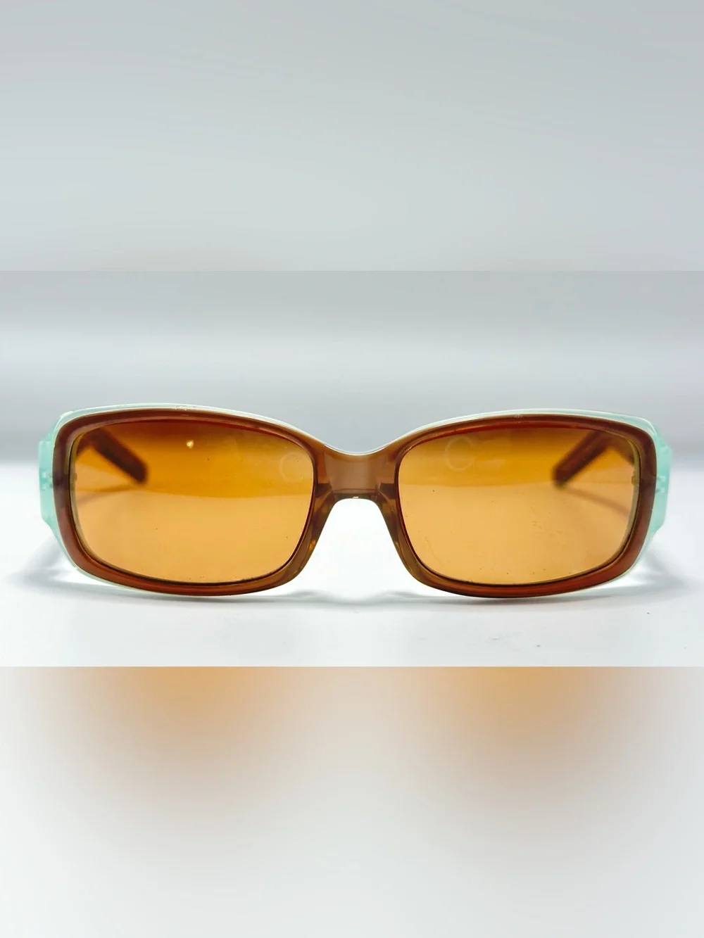 Ellen Tracy Brown Oval Sunglasses Frames Only